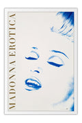 Poster Madonna Erotica - Artistas Pop - Moldura branca