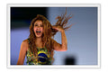 Poster Shakira Copacabana - Artistas Pop - Moldura branca