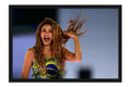 Poster Shakira Copacabana - Artistas Pop - Moldura preta