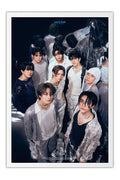 Poster Stray Kids - K-Pop - Artistas Pop - Moldura branca