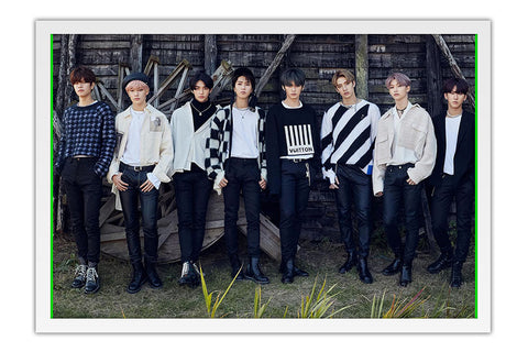 Poster Stray Kids - K-Pop - Artistas Pop - Moldura branca