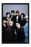 Poster Stray Kids - K-Pop - Artistas Pop - Moldura preta