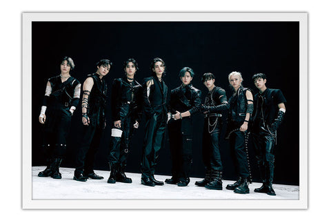 Poster Stray Kids - K-Pop - Artistas Pop - Moldura branca