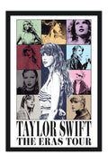 Poster Taylor Swift the Eras Tour - Artistas Pop - Moldura preta