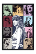 Poster Taylor Swift the Eras Tour - Artistas Pop - Moldura preta