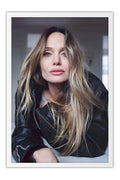 Poster Angelina Jolie - Atrizes - Moldura branca