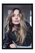 Poster Angelina Jolie - Atrizes - Moldura preta