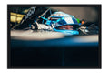 Poster George Russell Mercedes - Fórmula 1 - Moldura preta