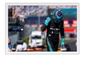 Poster George Russell Mercedes - Fórmula 1 - Moldura branca