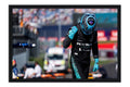 Poster George Russell Mercedes - Fórmula 1 - Moldura preta