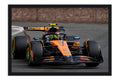 Poster Lando Norris McLaren - Fórmula 1 - Moldura preta