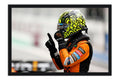 Poster Lando Norris McLaren - Fórmula 1 - Moldura preta