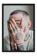 Poster Mac Miller - Rap e Hip Hop - Artistas Pop - Moldura preta
