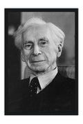 Poster Bertrand Russell - Retrato - Preto e Branco - Fotografias - Moldura preta
