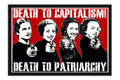 Poster Death to Capitalism Death to Patriarchy - Político - Frases - Moldura preta