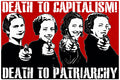 Poster Death to Capitalism Death to Patriarchy - Político - Frases - Pôster sem moldura