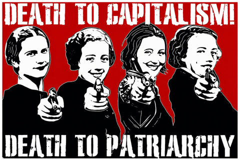 Poster Death to Capitalism Death to Patriarchy - Político - Frases - Pôster sem moldura