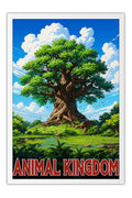 Poster Hollywood Studios Disney World - Retrô - Parques - Moldura branca