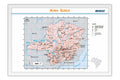Poster Mapa Minas Gerais Municípios - Geografia - Mapas - Moldura branca