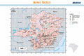 Poster Mapa Minas Gerais Municípios - Geografia - Mapas - Pôster sem moldura