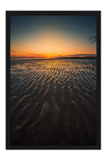 Poster Praia por do Sol Fotografia Aérea - Fotografias - Moldura preta