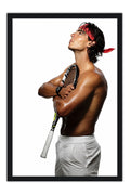 Poster Rafael Nadal - Esportes - Moldura preta