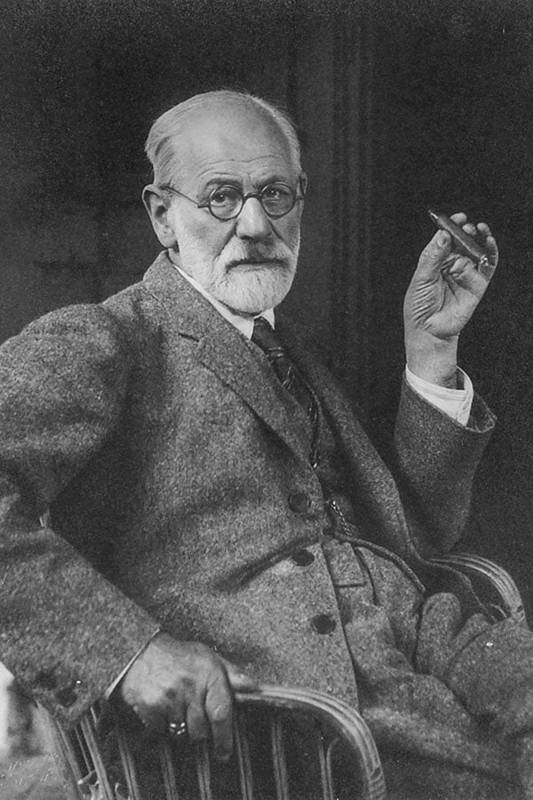 Poster Sigmund Freud Psicanálise - Retrato - Vintage - Personalidades - Pôster sem moldura