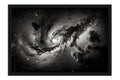 Poster Galáxia - Universo - Moldura preta