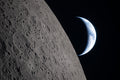 Poster Missão Artemis II - Lua crescente - Universo - Pôster sem moldura