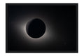 Poster Missão Artemis II - Eclipse - Universo - Moldura preta