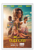 Poster Euphoria 3 Temporada - Drama - Séries - Moldura branca