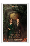 Poster A Casa do Dragão - 3ª Temporada - House of the Dragon - Ação - Drama - Séries - Moldura branca