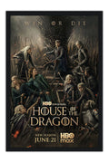 Poster A Casa do Dragão - 3ª Temporada - House of the Dragon - Ação - Drama - Séries - Moldura preta