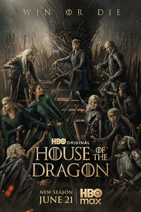 Poster A Casa do Dragão - 3ª Temporada - House of the Dragon - Ação - Drama - Séries - Pôster sem moldura