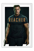 Poster Reacher - Ação - Drama - Séries - Moldura branca