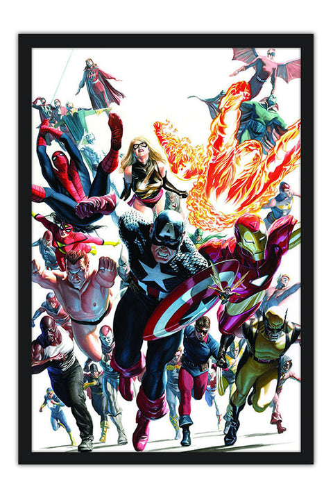 Poster Heróis Marvel - Alex Ross - Comics - Quadrinhos - Hq