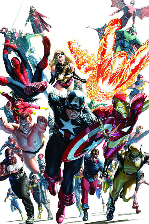 Poster Heróis Marvel - Alex Ross - Comics - Quadrinhos - Hq