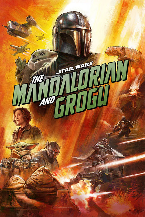 Poster Star Wars: The Mandalorian and Grogu - Fantasia - Ficção Científica - Filmes - Pôster sem moldura