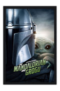 Poster Star Wars: The Mandalorian and Grogu - Fantasia - Ficção Científica - Filmes - Moldura preta