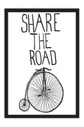 Poster Share The Road - Bicicleta - Bike - Frases