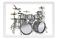 Poster Decorativo Bateria - Instrumentos Musicais
