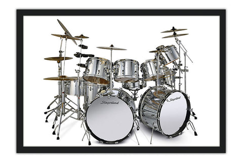 Poster Decorativo Bateria - Instrumentos Musicais