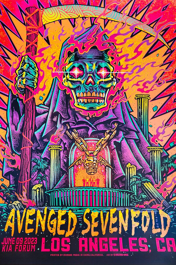 【ALAN FORBAS】Avenged Sevenfold ポスター Poster Avenged Sevenfold - A7X - Bandas de Rock - Uau Posters