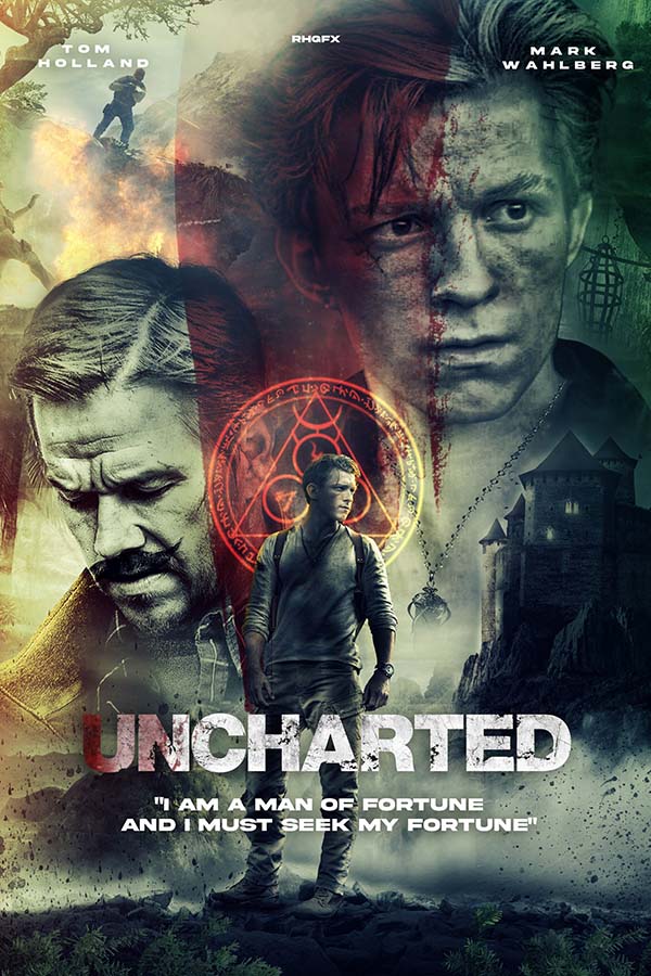 Poster 40x60cm Uncharted - Fora Do Mapa - Filmes - 78