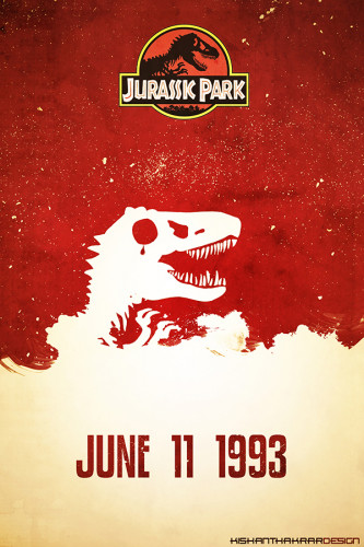 Poster Jurassic Park Retrô
