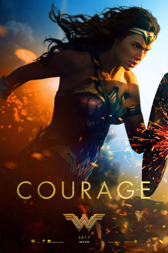 Poster Wonder Woman Mulher Maravilha Courage