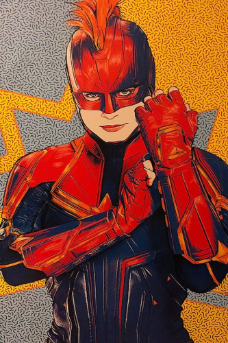 Poster Capitain - Capitã Marvel