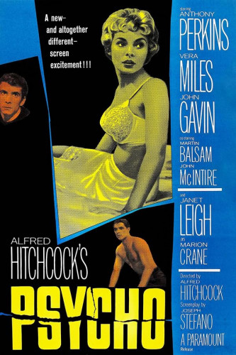 Poster Psicose – Psycho – Hitchcock – Retrô - Vintage