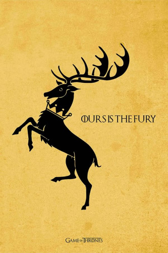 Poster Game Of Thrones Got Casa Baratheon