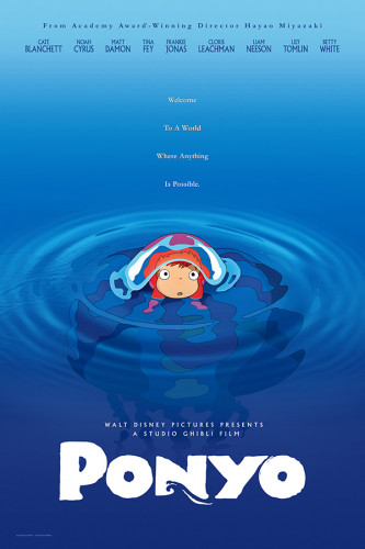 Poster Ponyo Uma Amizade Que Veio Do Mar